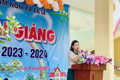 Lễ khai giảng năm học 2023-2024 Trường Mầm non Ea Lê